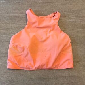 Orange lululemon crop top